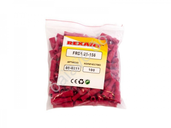 Разъем штекерный изолированный гнездо 4мм 0.5-1.5 мм(кв) красный REXANT