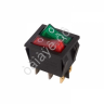 Переключатель 250V 15А (6с) ON-OFF красный/зеленый с подсветкой ДВОЙНОЙ (RWB-511) REXANT Переключатель 250V 15А (6с) ON-OFF красный/зеленый с подсветкой ДВОЙНОЙ (RWB-511) REXANT