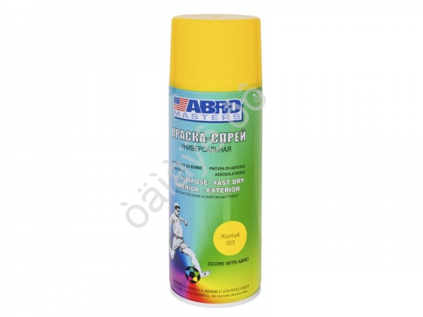 Краска спрей ABRO SP-053-AM (Желтая) 1/12