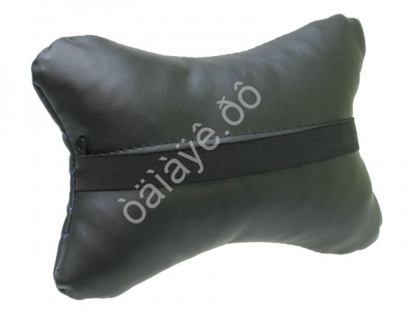 Подушка в авто под голову синий ромб /1/4