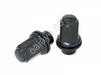 Гайка М14*1,50*47мм, прессшайба, ключ 21, черный хром /20