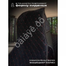 Чехлы для 2107 перед, велюр, с закрытыми боками и юбкой, черный/красный