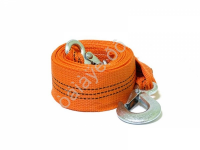 Трос буксировочный лента М5   5т, 5м, шириной 50мм с крюками   /1/36