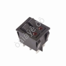 Выключатель клавишный 250V 15А (6с) ON-OFF черный с подсветкой ДВОЙНОЙ (RWB-512, SC-797) REXANT