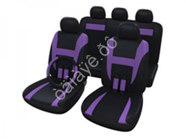 Чехлы на сиденья 14 пр., черные+фиолетовые вставки М5, H series /1/10_ Чехлы на сиденья 14 пр., черные+фиолетовые вставки М5, H series /1/10_