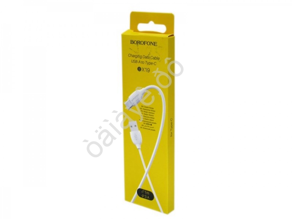 Дата-кабель универ. USB--Type-C 1м, 3А, белый BX19 Borofone