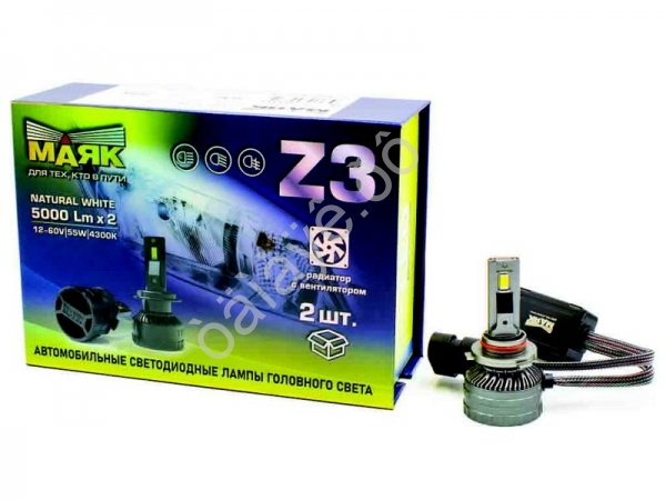 Светодиод 12-60V Z3 HB3 4300K 5000Lm МАЯК