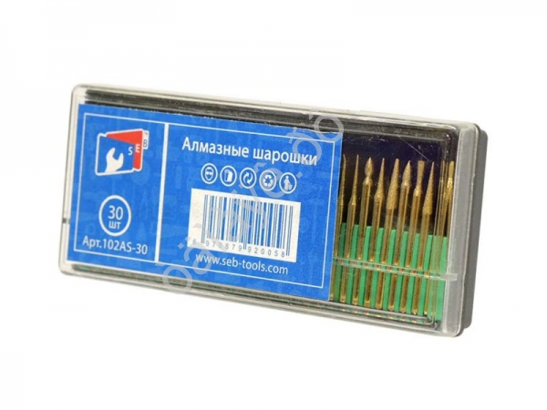 Набор шарошек алмазных 30пр 102AS-30