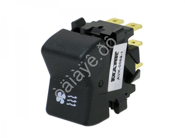 Переключатель отопителя для а/м КАМАЗ, ЗИЛ, УРАЛ вентилятора Маяк AVK-0069-1