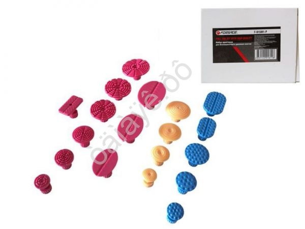 Набор адаптеров пластиковых для беспокрасочного удаления вмятин,19пр. Forsage