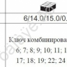F5161 Набор комбинированных ключей 16пред  /1/6