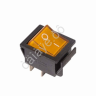 Переключатель 250V 16А (4с) ON-OFF желтый с подсветкой (RWB-502, SC-767, IRS-201-1) REXANT