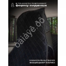 Чехлы для 2107 перед, велюр, с закрытыми боками и юбкой, черный/черный