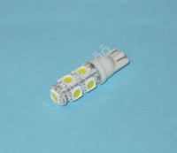 Светодиод 12V T10 9SMD (5050) W2,1x9,5D WHITE "Маяк" /10