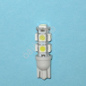 Светодиод 12V T10 9SMD (5050) W2,1x9,5D WHITE "Маяк" /10