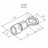 Клемма с изол. кольцо REXANT Ø6,5мм (100шт) VR 125-6 Клемма с изол. кольцо REXANT Ø6,5мм (100шт) VR 125-6
