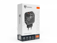 СЗУ 220В, Модерн, Быстрая зарядка QC3.0+TYPE-C PD, 20 Вт, черный, BY