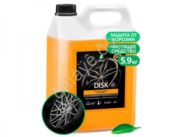 Средство для очистки колесных дисков "Disk" (канистра 5,9 кг) GRASS Средство для очистки колесных дисков "Disk" (канистра 5,9 кг) GRASS