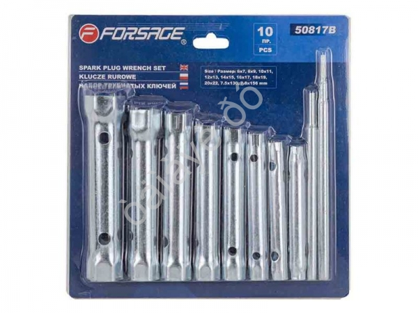 Ключи трубчатые, набор 10пр. Forsage Ключи трубчатые, набор 10пр. Forsage