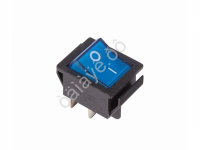 Выключатель клавишный 250V 16А (4с) ON-OFF синий с подсветкой (RWB-502, SC-767, IRS-201-1) REXANT
