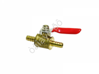 Кран шаровой елочка/елочка Ø6мм латунь