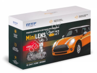 Светодиодные линзы MTF LIGHT серии MiniLENS H7, 12/24V, 55W, 6000K, 4000LM, к-т.