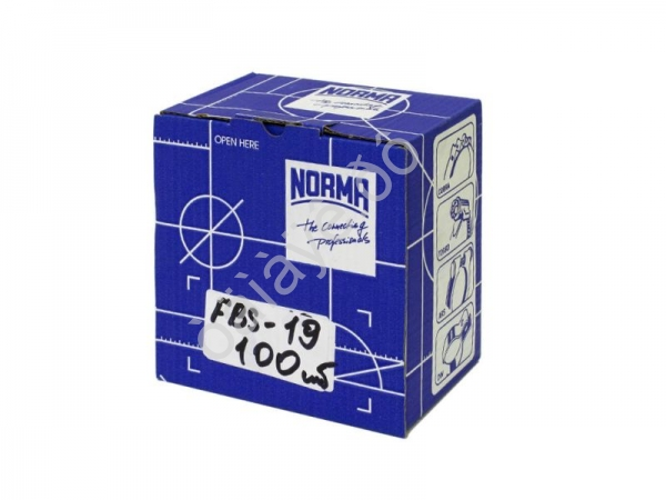 Хомут "NORMA" 19/12 (10шт.) FBS самозажимной