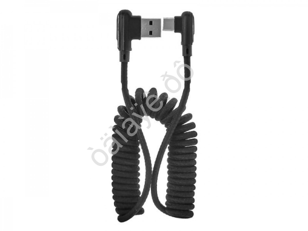 Дата-кабель универ. MicroUSB, спираль 2м, тканевая оплётка, NG