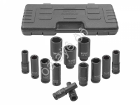 Набор головок ударных глубоких,13пр.,1/2" (10, 12-15, 17, 19, 21, 22, 24,27, 30, 32мм),в кейсе Forsage