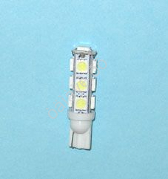 Светодиод 12V T10 13SMD W2,1x9,5D WHITE "Маяк"/10