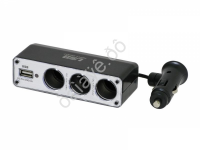 Разветвитель гнезда прикуривателя WF 096 3гн+1 USB /1/156_