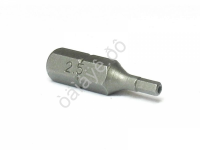F124S25025 1/4" Бита-шестигранник с отверстием L=25мм S=2,5мм /10