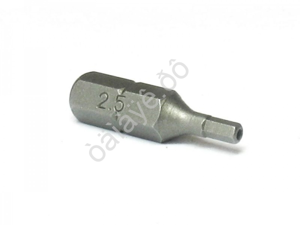F124S25025 1/4" Бита-шестигранник с отверстием L=25мм S=2,5мм /10
