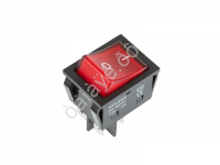 Переключатель 250V 30А (4с) ON-OFF красный с подсветкой (RWB-502)  REXANT
