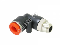 Фитинг пластик PU угловой 1/8 х 6 mm наруж. резьба