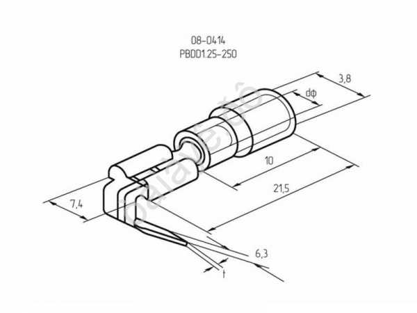 Клемма с изол. 7.4 (М) REXANT (100шт)