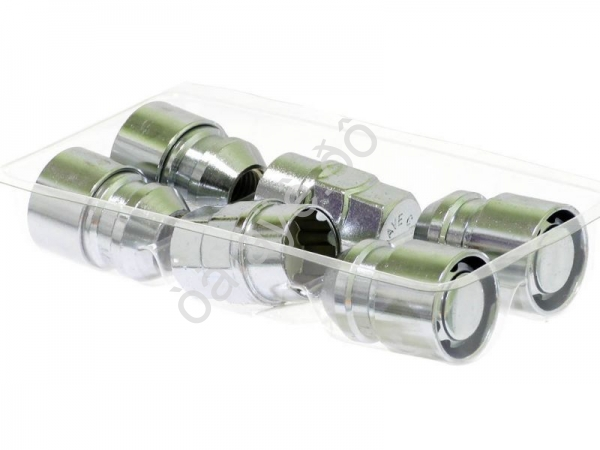 Гайки секретные М12*1,25*34мм, конус, хром, вращающееся кольцо, 2 кл. 19/21