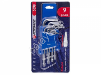 Ключи Г-образные TORX (0, 5, Т20, Т25, Т27, Т0, Т40, Т45, Т50), набор 9пр. Forsage