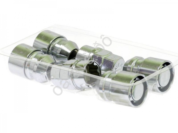 Гайки секретные М12*1,50*34мм, конус, хром, вращающееся кольцо, 2 кл. 19/21