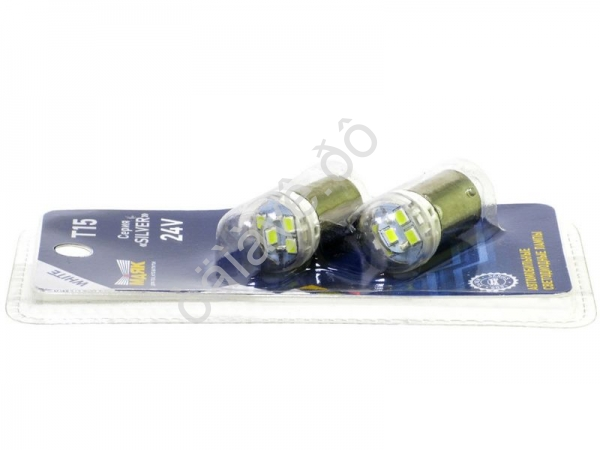 Светодиод 24V T15 6SMD(2835) BA15s WHITE SILVER SL21
