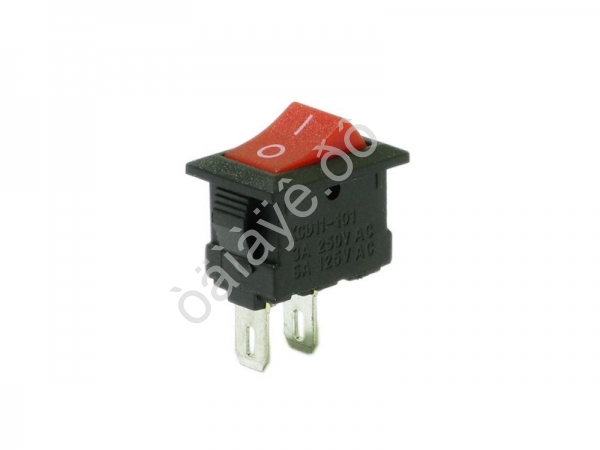 Переключатель 250V 3A (2c) ON-OFF красный Micro/10