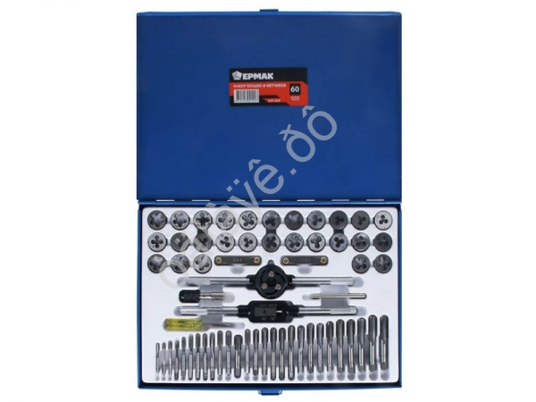 Набор плашек и метчиков 60шт ЕРМАК Набор плашек и метчиков 60шт ЕРМАК