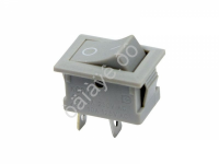 Переключатель 250V 6А (2с) ON-OFF серый Mini (RWB-201, SC-768) REXANT