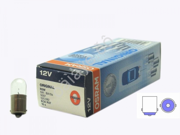 Лампа Osram R12-5W BA15S 5007 /10/50