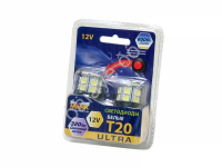 Светодиод 12V T20 15SMD W3x16D WHITE "Маяк" с кнопкой