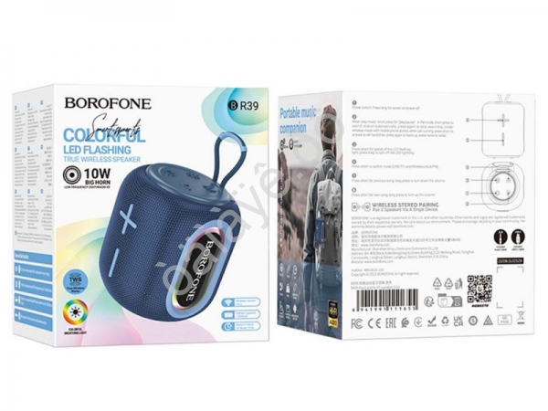 Портативная колонка Bluetooth5.3, синий BOROFONE BR39 (40шт в уп) Borofone