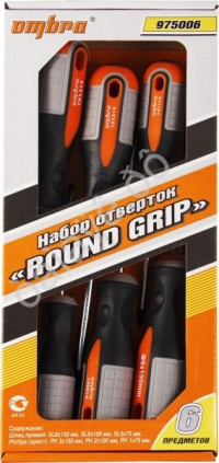 Набор отверток ROUND GRIP 6предм.   975006