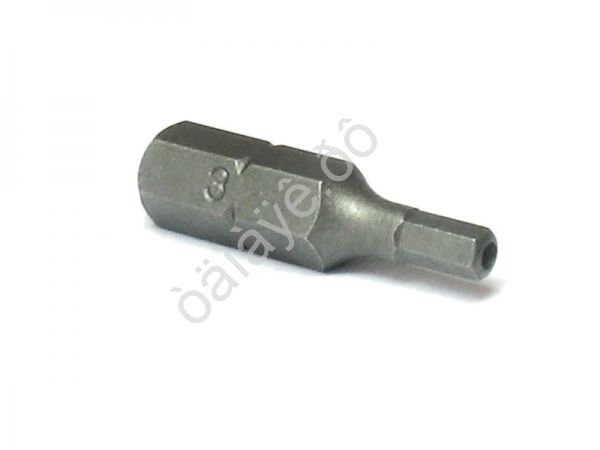F124S2503 1/4" Бита-шестигранник с отверстием L=25мм S=3мм /10