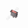 Переключатель 250V 6A (2c) ON-OFF красный Mini/10