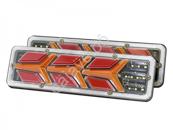 Фонарь задний 12-24V универсальный динамич. комп/1/40